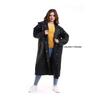 Женский и мужской плащ-зонтик с капюшоном Eva, черный плащ