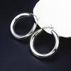 European and American Metal Half Ring Fashion Temperament Geometric Earrings Creative Round Earrings Ornaments