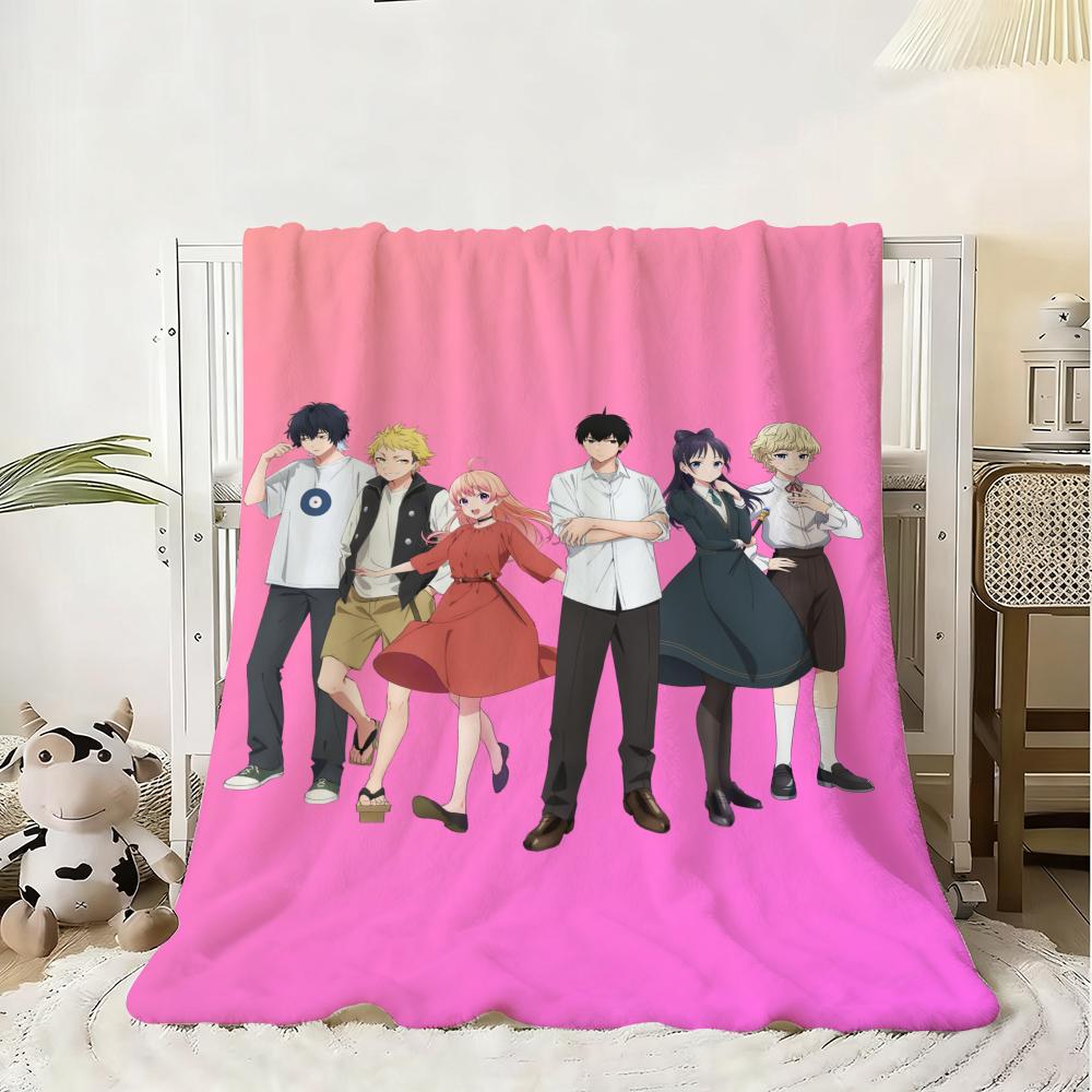 WITCH WATCH Throw Kid-Friendly Flannel Throw Blanket Soft Warm Anti-Static Washable All Season