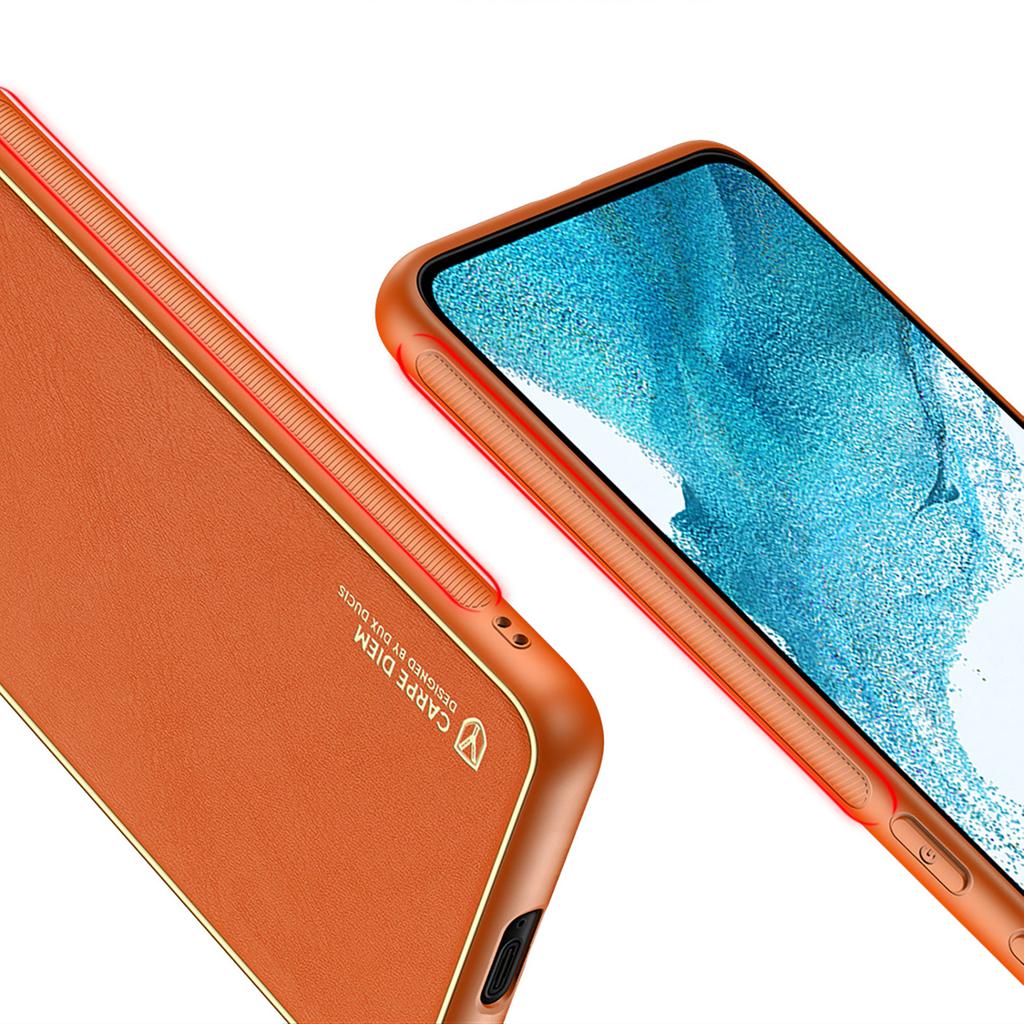 Dux Ducis Yolo Eco-Leather Samsung S22+ Case - Orange