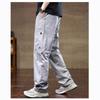Мужские летние тонкие быстросохнущие брюки из ледяного шелка, новые свободные прямые повседневные брюки-карго