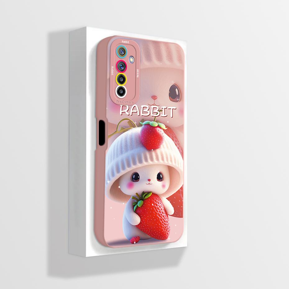 For Realme 6 Pro RMX2063 Case Realme 6 RMX2001 Phone Case Aesthetic Cartoon Astronaut ShockProof Soft Silicone Back Cover Fundas