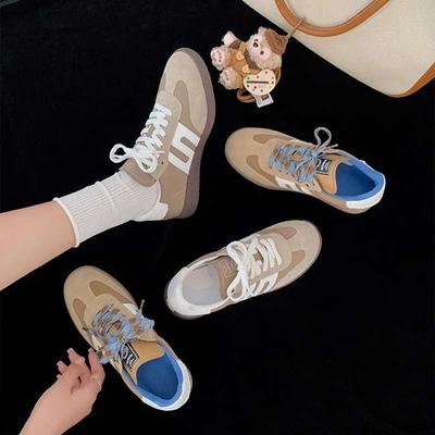 Мягкая кожа американский ретро мягкая подошва немецкие тренировочные туфли женские летние цветные на плоской подошве туфли Форреста Гампа кеды спортивные и