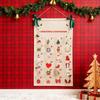 Christmas Advent Calendar Hanging Storage Bag Decorative Hangable for Classroom