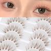 10 Pairs 3D Manga Lashes Japanese Cosplay Dramatic Anime Lashes Fashion Spiky Lashes  for Women
