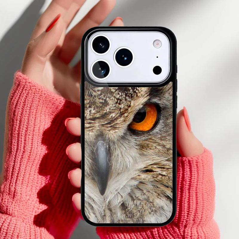 Чехол для телефона 'Птица Сова Природа Хищник' для iPhone 17 16 15 14 13 Pro Max Задняя крышка для 12 11 Pro Coque