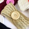 Cable Knit Ear Warmer Headband Soft Stretch Turban Headband New Knitted Headband  Hair Accessories