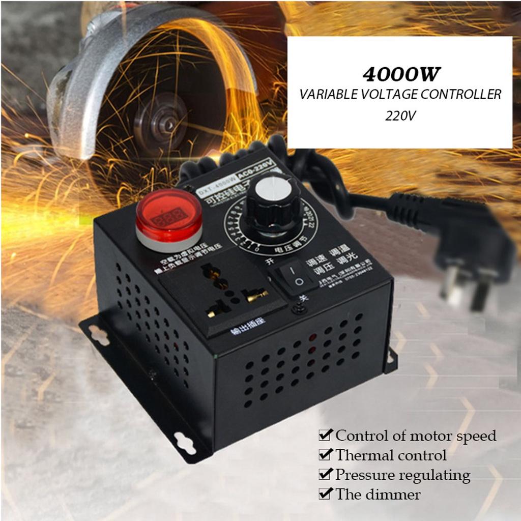 AC 4000W 220V Variable Voltage Regulator Step Down Voltage Converter Transformer Motor Speed Fan Control Controller RA