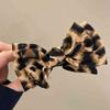 Hair Claw Clip Girl Theme Hair Claw Clamp Leopard Print Bow Hair Holder Barrettes Strong Hold Hairpin for Girls