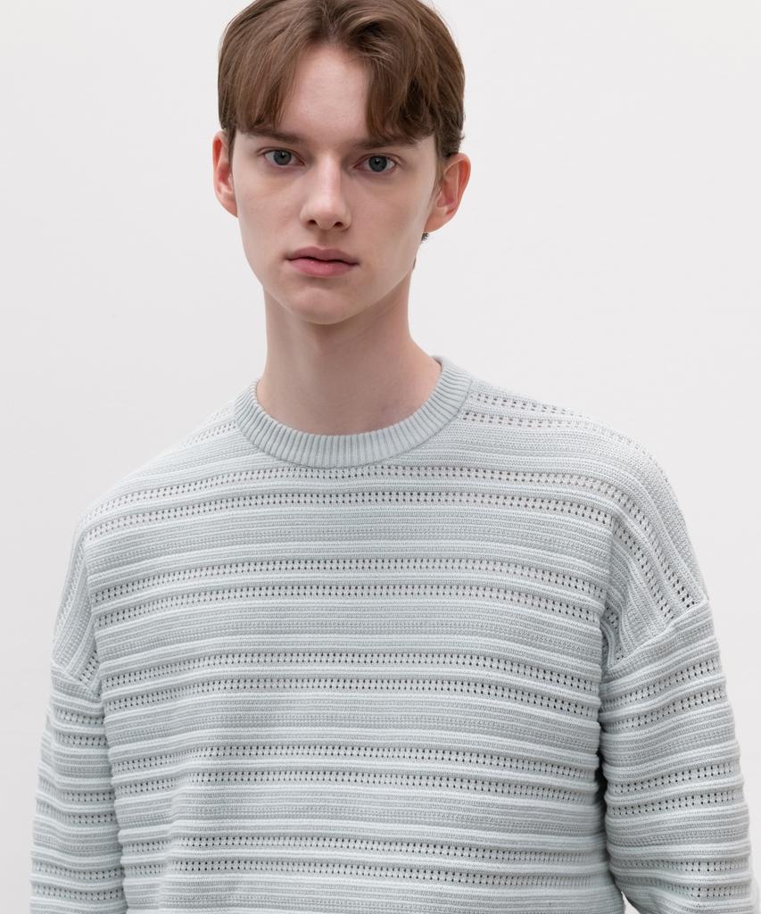 MINAV Punched Round Long Sleeve Knit [Mint]