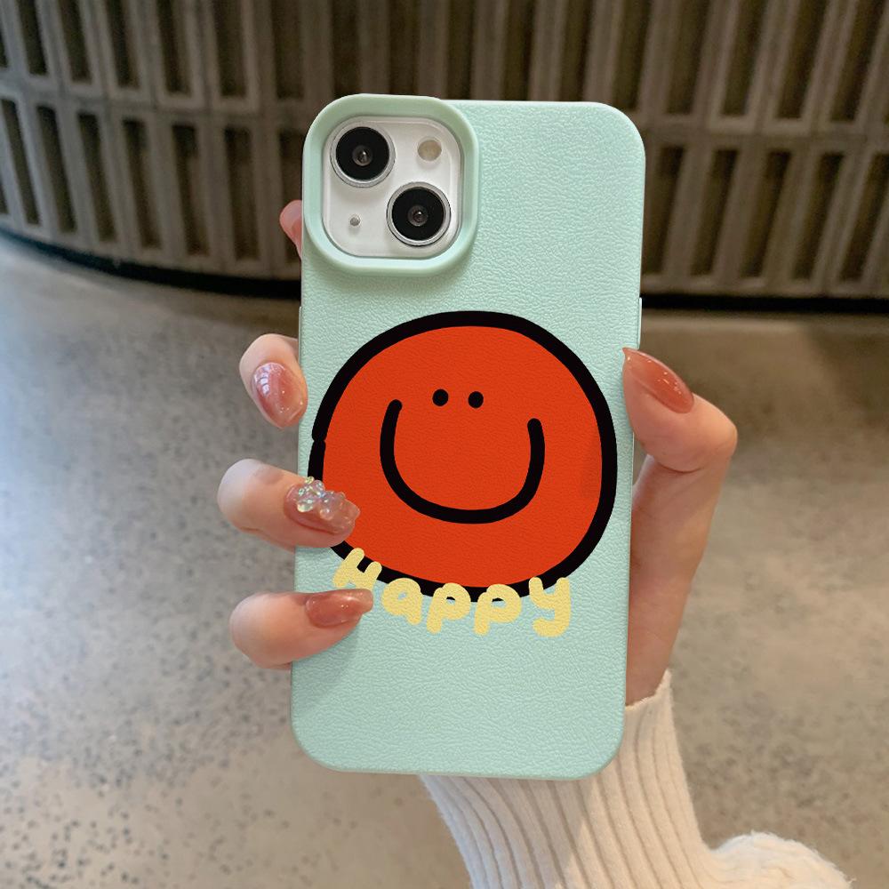 Happy Smiling Face Suitable for Apple 16 Mobile Phone Case IPhone 1514plus/12/11 Creative 13 Anti-fall 14
