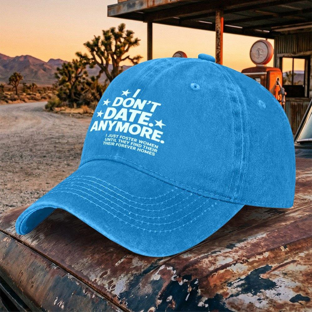 Washable Baseball Cap with Humorous Text Print Vintage Duckbill Hat for Unisex Women Adjustable Casual Street Style