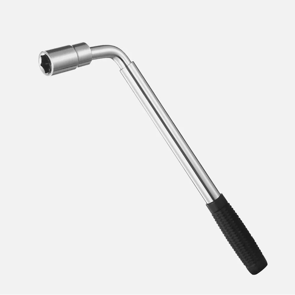 L Shaped Telescoping Lug Wrench Set With Double Ended Sockets Nut Car Tire Wrench Hand Tool