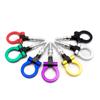 Car Style Racing Tow Trailer Hooks for European Front and Rear Towing Bars, Billet Aluminum - Black, Red, Gold, Green, Blue