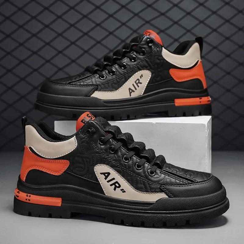 Мужская обувь, удобная мужская повседневная обувь на плоской подошве со шнуровкой, уличные мужские кроссовки, модная спортивная вулканизированная обувь, мужская обувь 2024