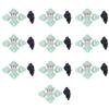 10 Set Cross Misting Spray Nozzle with 4/7mm Joint Micro Irrigation Head for Farmland Garden
