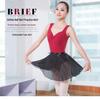 Barle Women's Semi-Transparent Chiffon Ballet Skirt for Dance Practice