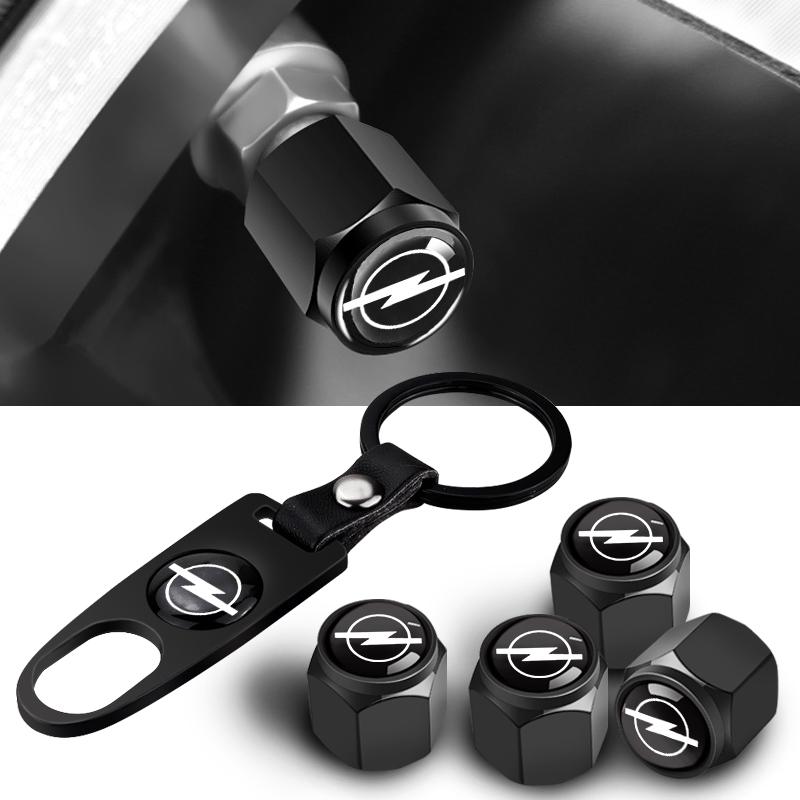 VKXG1 Car Keychain Keyring Tire Valve Cap Car Styling Accessories For Opel Corsa Astra Insignia Vectra Zafira Meriva Mokka Grandland