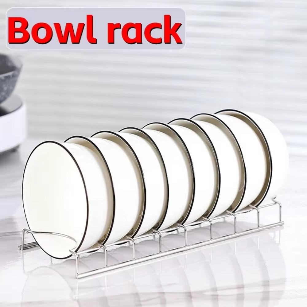 Multipurpose Dish Drying Rack Stainless Steel Dish Drying Holder Bowl Draining Rack for Cutlery