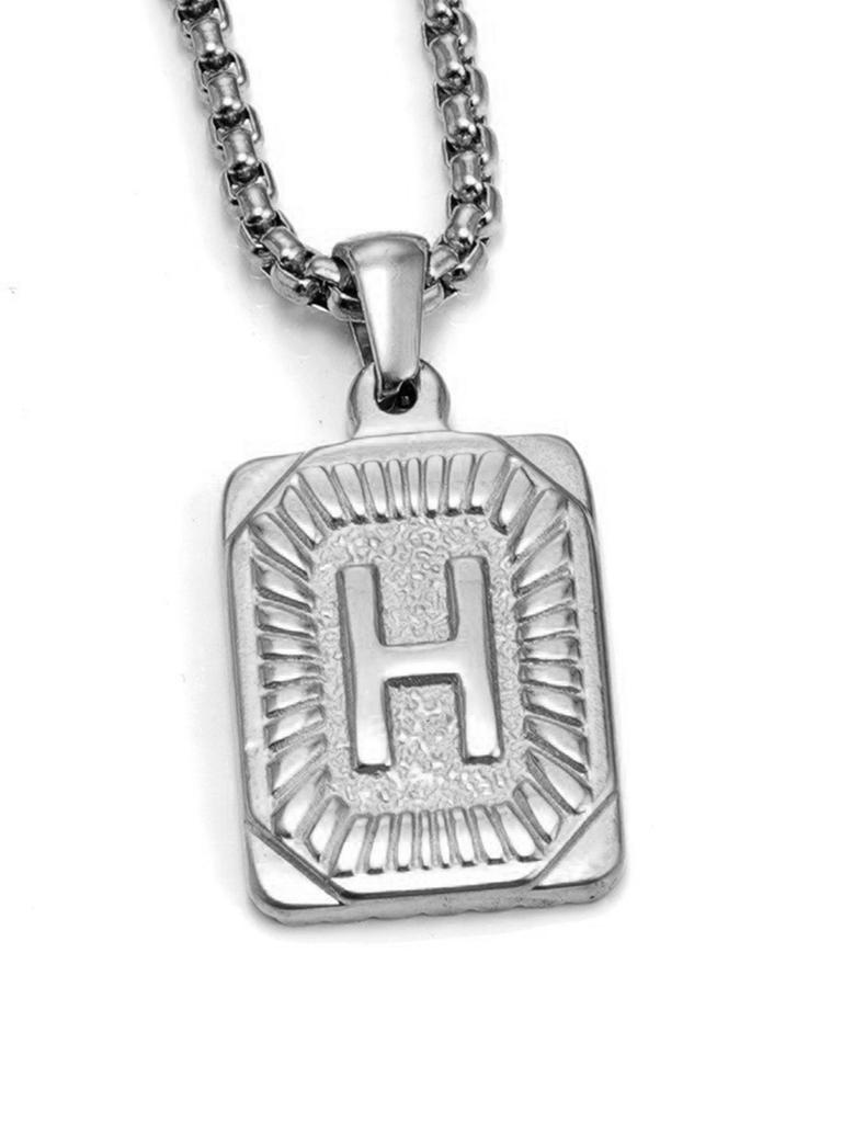 Модное 26-буквенное ожерелье золотого цвета с подвеской для мужчин и женщин, кубинская цепочка для пары, очаровательное первоначальное ожерелье, колье, ювелирное изделие, воротник