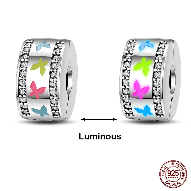 Copper Glow In The Dark Firefly Honeybee Star Charms Beads Fit Qikaola Original Bracelets Fine Diy Jewelry Gift