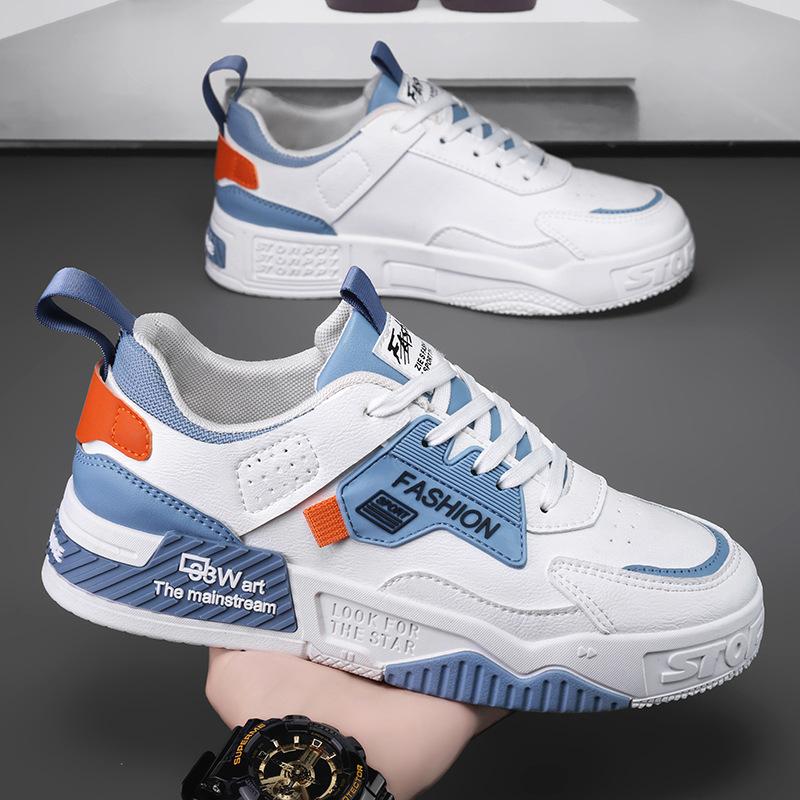 Мужская обувь лето новая спортивная и повседневная обувь для скейтборда модная универсальная обувь белая обувь мужская толстая подошва