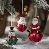 Cute Christmas Santa Bell Pendant Resin/Iron Xmas Tree Pendant  New Year