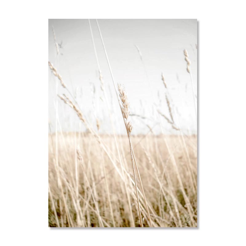 Coconut Lake Canvas Posters Landscape Art Painting Countryside Scenery Beige Wall Art Prints Nordic Pictures Living Room Decor