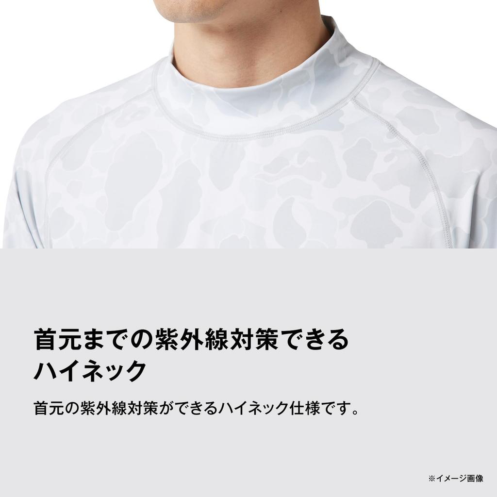 SHIMANO Sun Protection Inner Shirt High Neck Black Camo S IN-008X