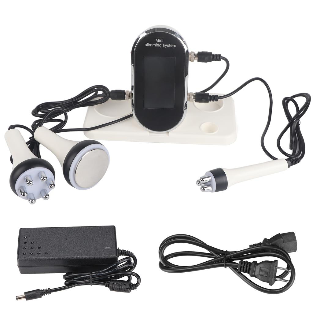40 кГц Кавитационный аппарат с 3 головками для омоложения кожи RF-аппарат для похудения тела 100‑240 В США