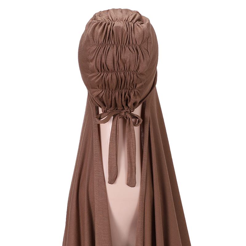 Высококачественный мгновенный джерси-хиджаб для мусульманских женщин с внутренней шапочкой-боннет, хиджаб для мусульманских женщин, головные покровы, платки