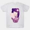 T Shirt Women Kokeshis Mother And Baby Harajuku Print Kawaii Tshirt Summer Short Sleeve Female T-Shirt Top Tee
