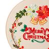 Christmas Cross Stitch Kit with 20cm Embroidery Hoop for DIY Crafting