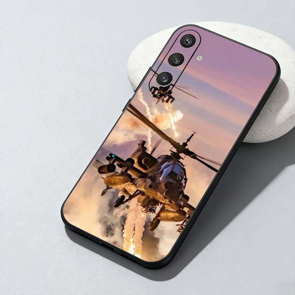 Чехол для телефона AH-64 A-Apache Longbow Для Samsung Galaxy A73,A72,A71,A70,A52,A51 Другие Мягкий Черный Чехол