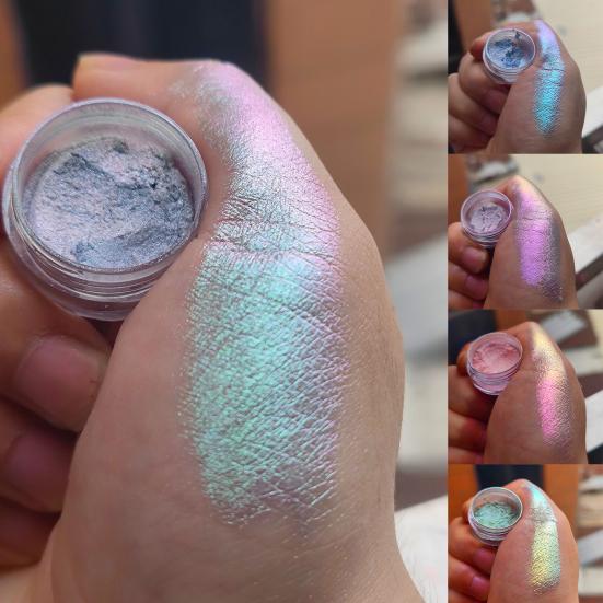 Сияющие тени для век, металлический макияж глаз, портативный безопасный женский порошок для ежедневного использования