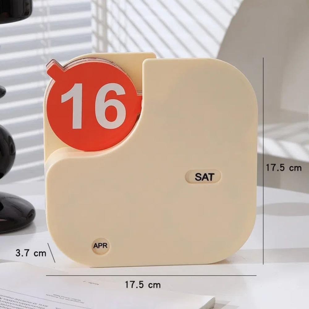 Mini Perpetual Calendar Flip Kitchen Desk Decor Classic Desk Calendar Home and Office Use