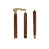 91.44 Cm Wooden Folding Walking Stick Handcrafted Walking Cane with Brass Handle Gifts Ideas