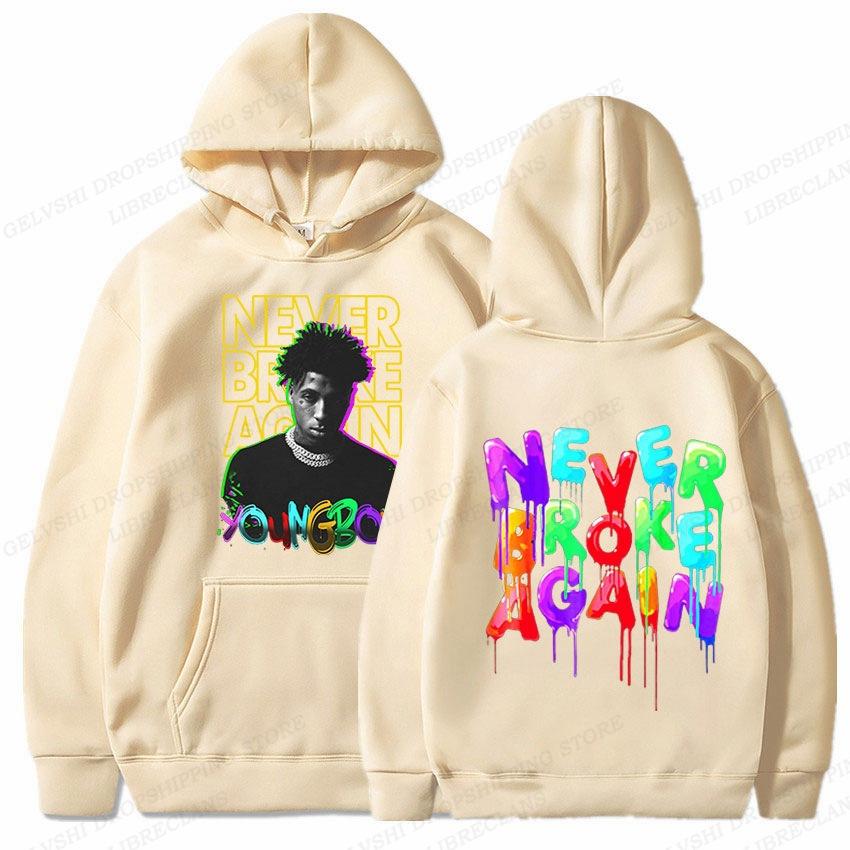Худи рэпера Youngboy Мужская модная худи Never Broke