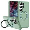 case for Samsung S26 plus ultra 360 degree rotating gear magnetic bracket phone case Skin feel anti fall Wireless Charging plain