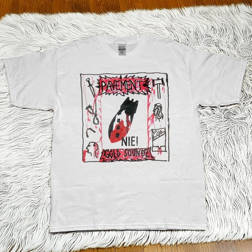 Pavement Band Gold Soundz Album Unisex White T-shirt S-