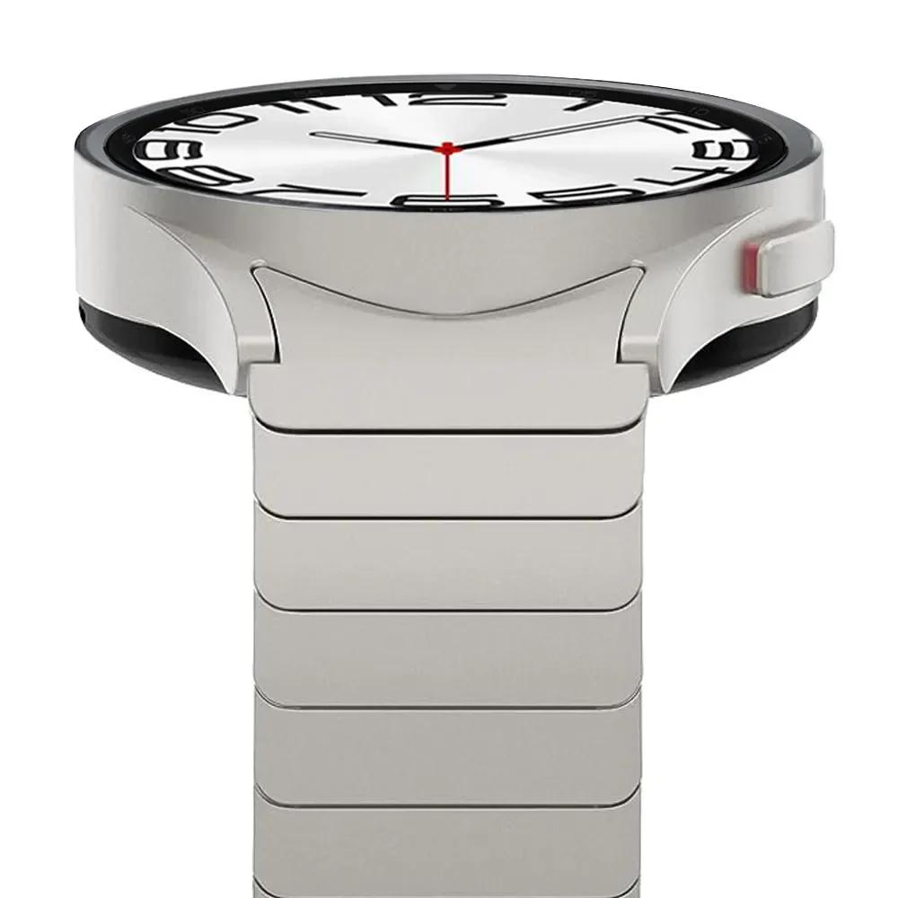 Браслет для Samsung galaxy watch 6 classic 47мм 43мм ремешок 4 42 46мм без зазоров ремешок из нержавеющей стали для watch4 5 pro 44мм 40 45мм