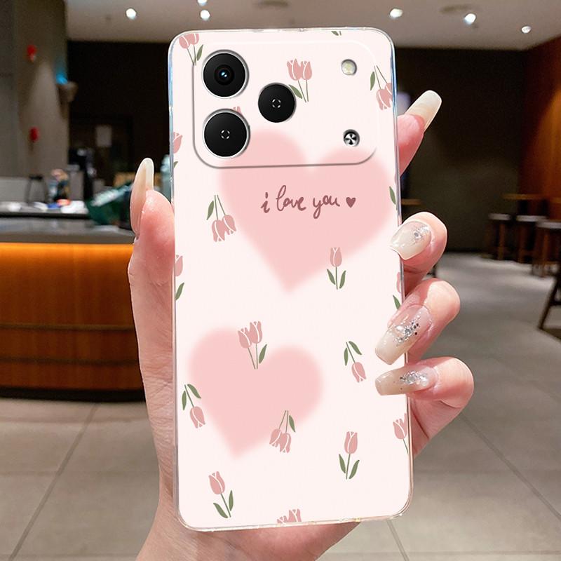 Case For Tecno Spark 50 2026 Phone Case KN4 Luxury Fashion Butterfly Flowers Soft Clear Silicone Cover For Tecno Spark50 Casing