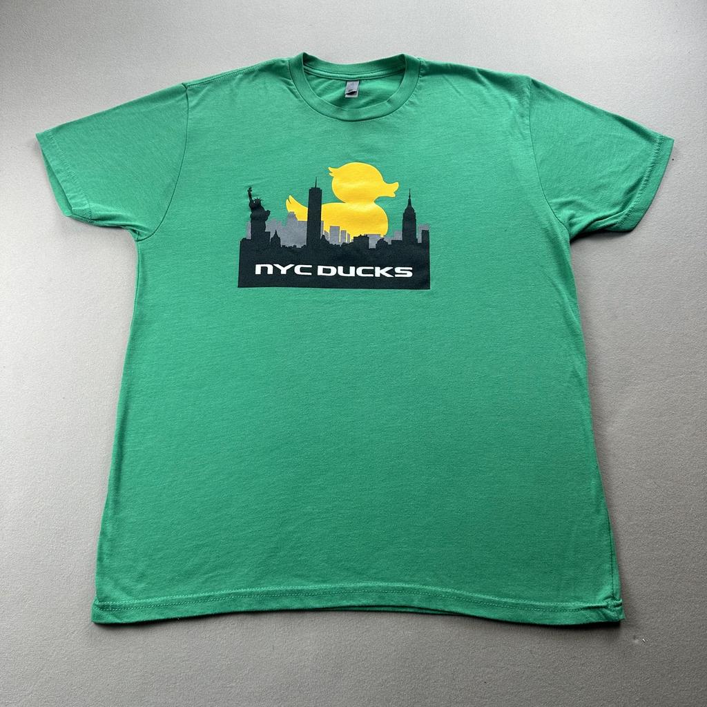Oregon Ducks T-Shirt Mens Large Green University UO New York City NYC Alumni