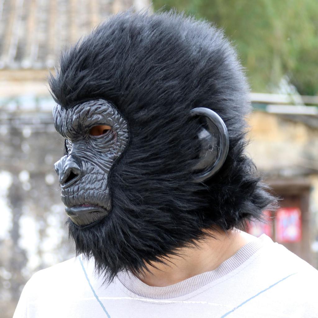 Gorilla King Kong Mask Animal Headgear Halloween Latex Mask Horror Performance Prop