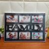 6 Slots Photo Wall Collages Kit Family Love Picture Frame Multi Opening Wall Decor Home Artwork Display