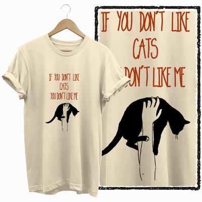 COOLMIND БЕЖЕВАЯ футболка с эксклюзивным графическим принтом кошки, 100% хлопок, женская, большого размера, свободная хлопковая футболка для любительниц кошек, ПРЕКРАСНАЯ футболка с кошкой