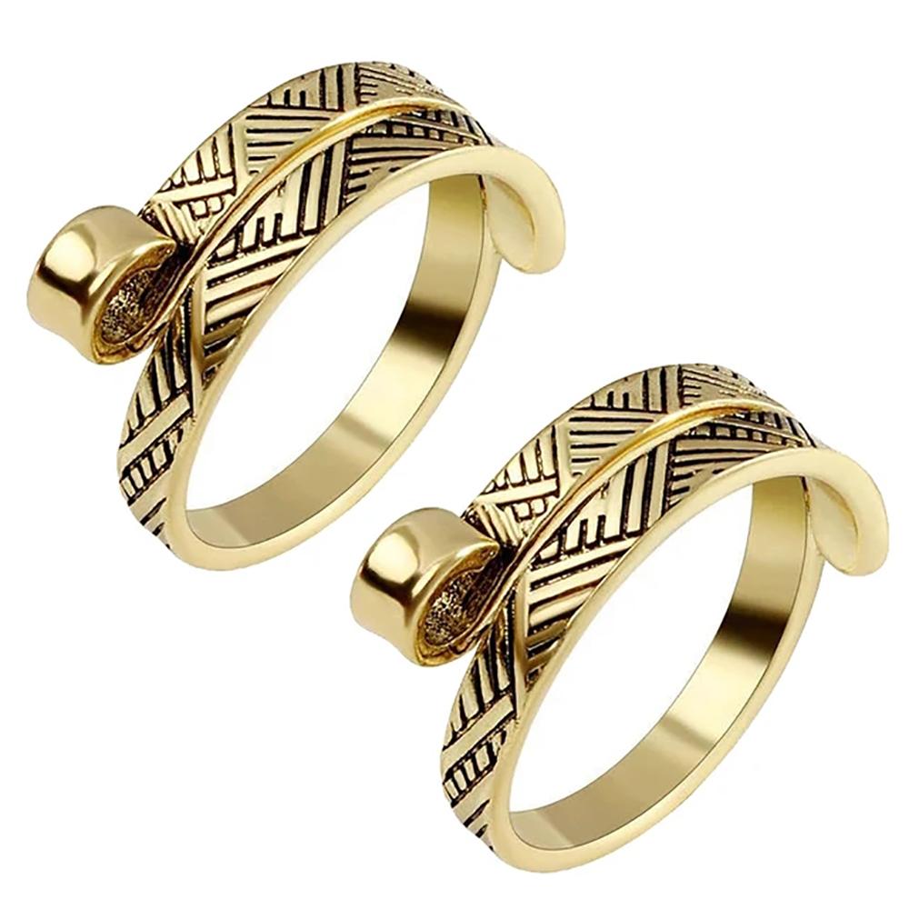 2 шт. Регулируемое кольцо для вязания крючком, направляющее кольцо для вязания пряжи, держатель для напёрстка, нитяные кольца, швейные инструменты