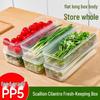 Контейнер для хранения кинзы и зеленого лука: Утолщенный контейнер для хранения свежих продуктов для трав, лапши, яиц и готовых блюд.