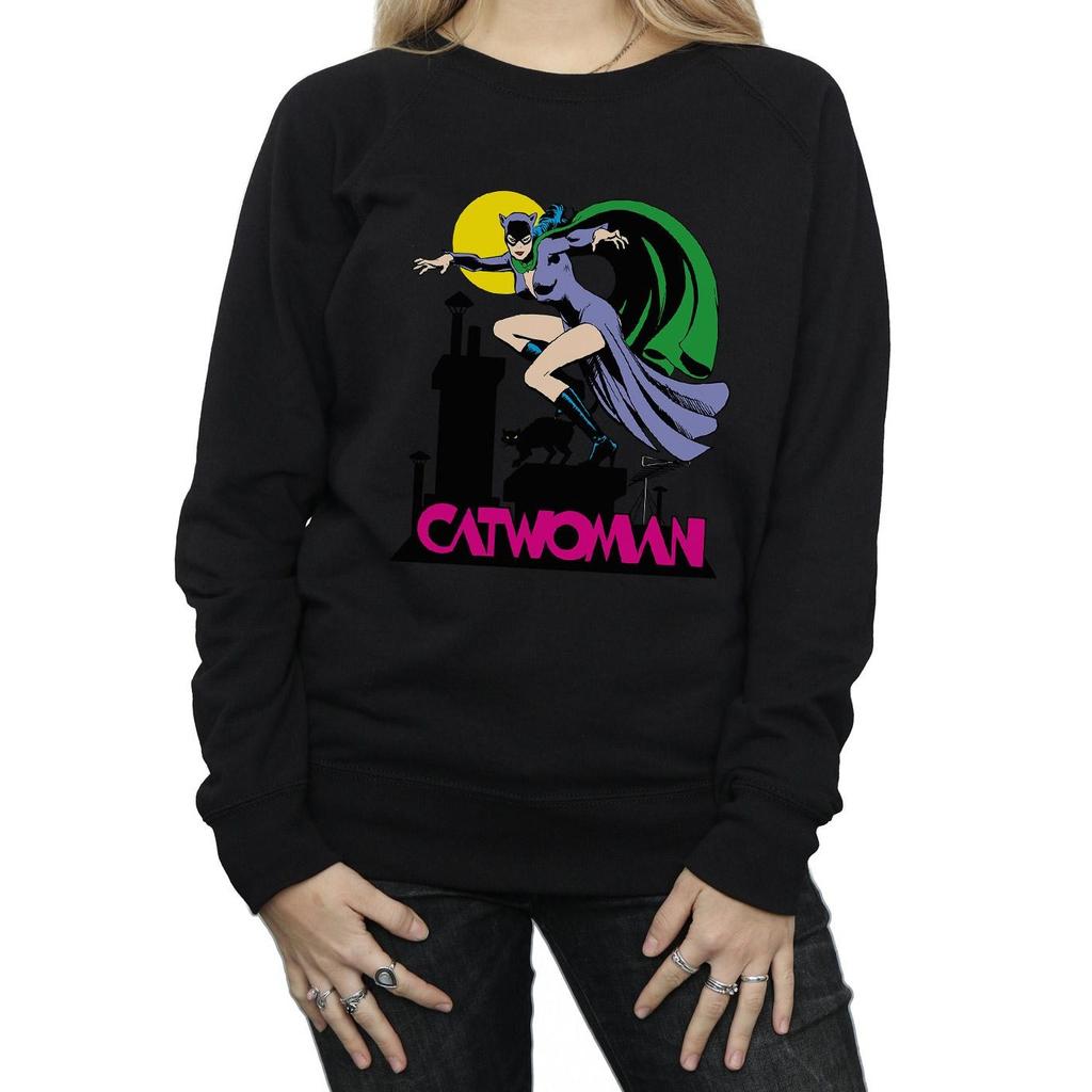 DC Comics Womens/Ladies Catwoman Text Logo Sweatshirt