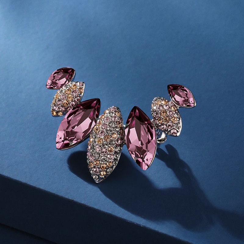 Брошь-застежка с антибликовым покрытием, Женская роскошь премиум-класса, Нишевый дизайн, Изысканная и индивидуальная брошь, Полностью бриллиантовая булавка